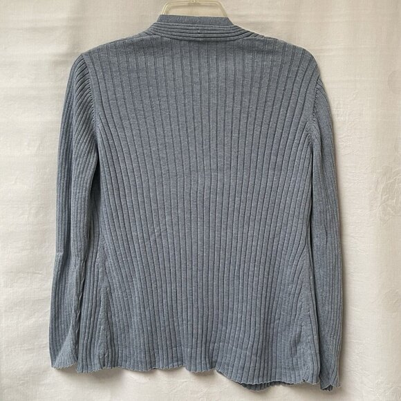 Eileen Fisher Open Front Cardigan Sweater Womens Small Organic Cotton SIlk Knit - Picture 4 of 8